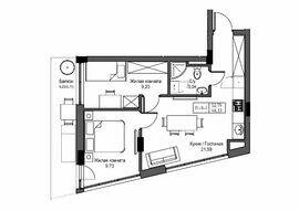 2-кімнатна 46.33 м² в ЖМ ARTVILLE від 23 150 грн/м², смт Авангард