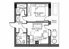 1-кімнатна 34.99 м² в ЖМ ARTVILLE від 23 300 грн/м², смт Авангард