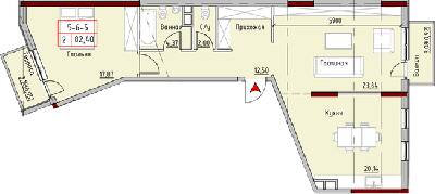 2-комнатная 82.4 м² в ЖК MARINIST residence от 30 400 грн/м², Одесса
