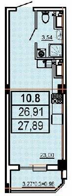 Студія 27.89 м² в ЖК Аполон від 30 100 грн/м², Одеса