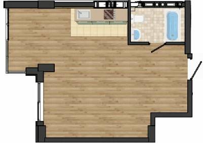 1-кімнатна 41.8 м² в ЖК Золота Ера від 19 000 грн/м², с. Крижанівка