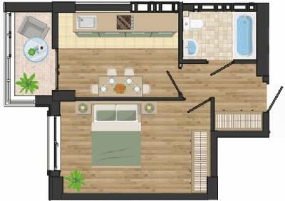 1-кімнатна 37.9 м² в ЖК Золота Ера від 20 650 грн/м², с. Крижанівка