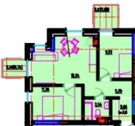 2-кімнатна 52.81 м² в ЖК Простір на Літературній від 29 200 грн/м², Одеса
