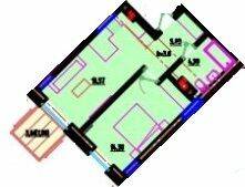 1-кімнатна 42.82 м² в ЖК Простір на Літературній від 34 550 грн/м², Одеса