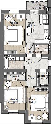 3-кімнатна 92.08 м² в ЖК Чайка Люкс від 20 000 грн/м², Одеса