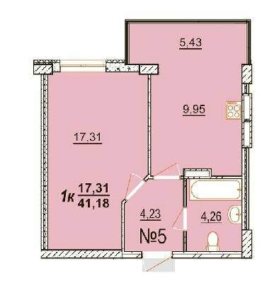 1-кімнатна 41.18 м² в ЖК BRUSSELS від забудовника, с. Крижанівка