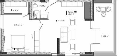 1-кімнатна 68.31 м² в Апарт-комплекс LEV CITY від 90 350 грн/м², Львів