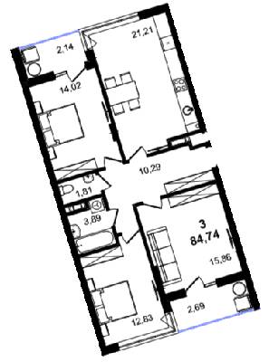 3-кімнатна 84.74 м² в ЖК BARCELONA від 25 600 грн/м², Львів