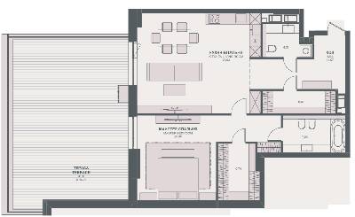 1-кімнатна 112.91 м² в ЖК TRIIINITY від 83 850 грн/м², Київ