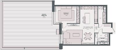 1-кімнатна 88.54 м² в ЖК TRIIINITY від 64 100 грн/м², Київ