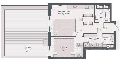 1-кімнатна 73.13 м² в ЖК TRIIINITY від 63 650 грн/м², Київ