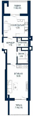 1-комнатная 52.13 м² в ЖК Viking Park от 27 650 грн/м², Львов