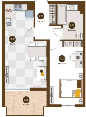 1-комнатная 50.97 м² в ЖК Villa Magnolia Spring от 30 400 грн/м², Львов