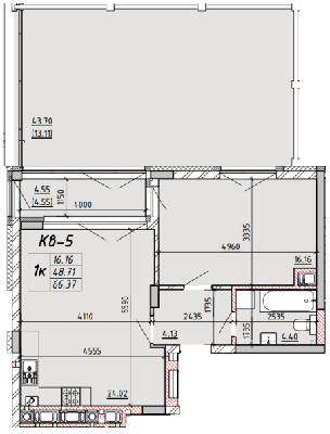 1-комнатная 66.37 м² в ЖК Villa Magnolia Spring от 28 300 грн/м², Львов