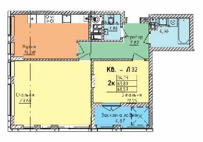 2-кімнатна 68.57 м² в ЖК на вул. Стрийська, 45 від 21 450 грн/м², Львів