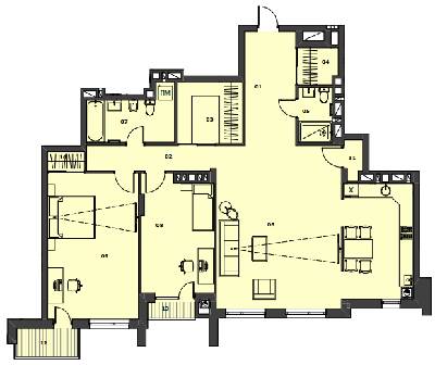 2-кімнатна 130.85 м² в КД Мій на Карманського від 41 900 грн/м², Львів