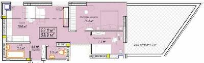 2-кімнатна 63.9 м² в ЖК Grand Village від 20 500 грн/м², с. Сокільники