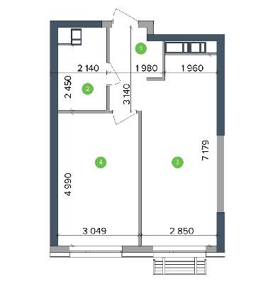 1-кімнатна 46.04 м² в ЖК Метрополіс від 46 773 грн/м², Київ