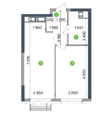 1-кімнатна 45.56 м² в ЖК Метрополіс від 36 218 грн/м², Київ