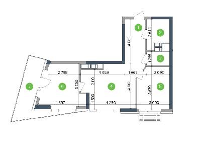2-кімнатна 65.21 м² в ЖК Метрополіс від 35 978 грн/м², Київ