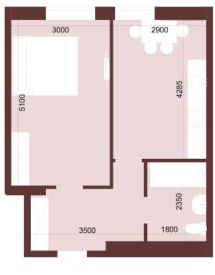 1-комнатная 37.67 м² в ЖК Urban One Klochkivska от 23 700 грн/м², Харьков
