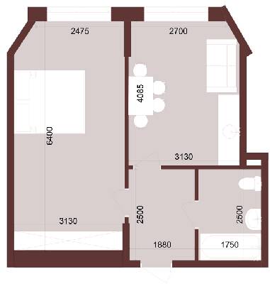 1-комнатная 40.54 м² в ЖК Urban One Klochkivska от 28 300 грн/м², Харьков