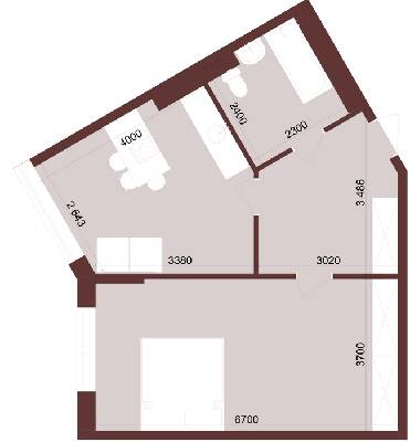 1-комнатная 47.02 м² в ЖК Urban One Klochkivska от 28 300 грн/м², Харьков