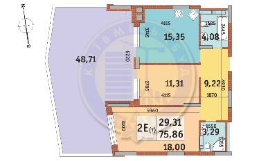 2-кімнатна 73.83 м² в ЖК Італійський квартал від 33 000 грн/м², Київ