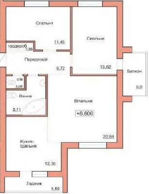 3-комнатная 82.52 м² в ЖК Три шоколада от 20 000 грн/м², Житомир