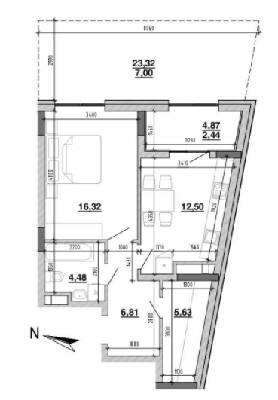 1-комнатная 57.88 м² в ЖК Містечко Підзамче от 27 726 грн/м², Львов