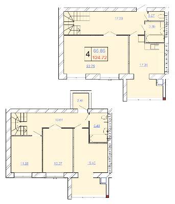 Двухуровневая 124.72 м² в ЖК Avila Lux II от 22 000 грн/м², Хмельницкий