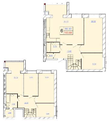 Двухуровневая 163.64 м² в ЖК Avila Lux II от 22 000 грн/м², Хмельницкий