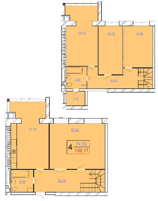 Двухуровневая 138.17 м² в ЖК Avila Lux II от 22 000 грн/м², Хмельницкий