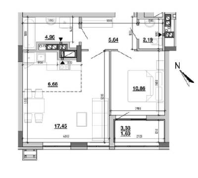 1-комнатная 49.47 м² в ЖК Містечко Підзамче от 26 393 грн/м², Львов