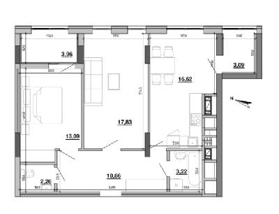 2-комнатная 70.93 м² в ЖК Містечко Підзамче от 27 510 грн/м², Львов