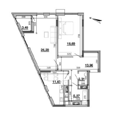2-комнатная 81.15 м² в ЖК Містечко Підзамче от 26 954 грн/м², Львов