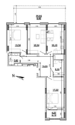 3-комнатная 98.33 м² в ЖК Містечко Підзамче от 21 166 грн/м², Львов