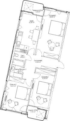 3-кімнатна 93.87 м² в ЖК O2 Residence від 23 785 грн/м², Київ
