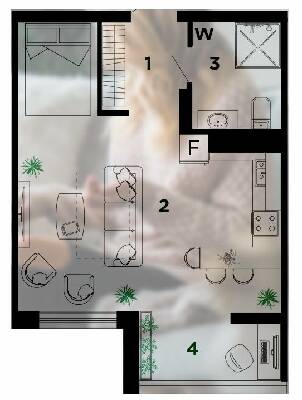 1-комнатная 42 м² в ЖК Comfort Park от 24 000 грн/м², Ивано-Франковск