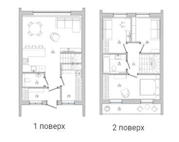 Таунхаус 92.06 м² в КМ Prydesenya Eco Village від 16 294 грн/м², с. Рожни
