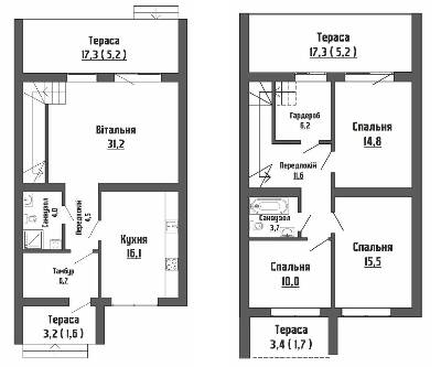 Таунхаус 138 м² в КП Династия от 13 551 грн/м², с. Тарасово