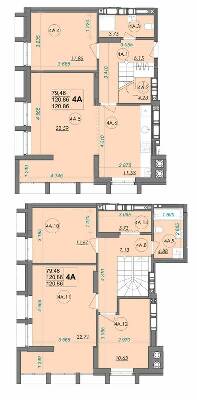 Дворівнева 121.92 м² в ЖК Panorama від 14 000 грн/м², Луцьк