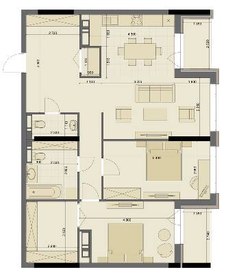 3-комнатная 99.62 м² в ЖК High Hills от 45 450 грн/м², Харьков