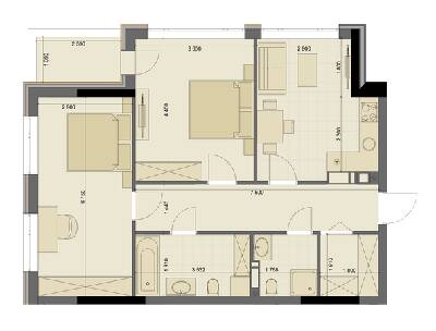 2-комнатная 73.99 м² в ЖК High Hills от 44 050 грн/м², Харьков