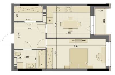 1-комнатная 49.58 м² в ЖК High Hills от 44 600 грн/м², Харьков