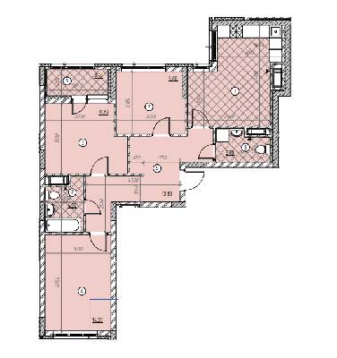 3-кімнатна 77.4 м² в ЖК SKY AVENUE від 36 883 грн/м², Київ