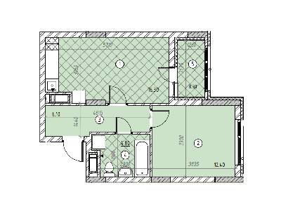 1-кімнатна 42.9 м² в ЖК SKY AVENUE від 37 271 грн/м², Київ