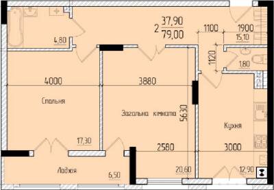 2-комнатная 79 м² в ЖК Comfort Hall от 18 500 грн/м², Черновцы