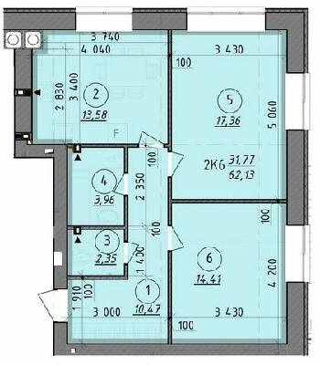 2-кімнатна 62.13 м² в ЖК Французький бульвар від 18 650 грн/м², м. Вишгород