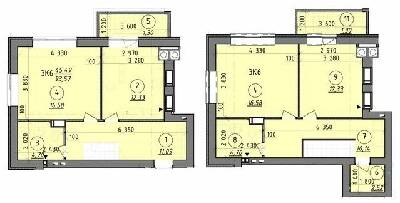 Двухуровневая 93.57 м² в ЖК Французский бульвар от 16 650 грн/м², г. Вышгород